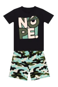 MSHB&G Nope Boys' Summer T-Shirt Shorts Set - Image 3
