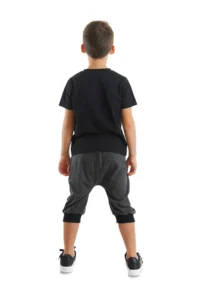 MSHB&G Space Rocket Boy Summer T-shirt Capri Shorts Set - Image 2