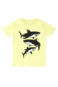 MSHB&G Sharks Boys' Summer T-Shirt Capri Shorts Set - Image 5