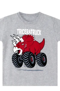 MSHB&G Triceratruck Red Boy's Summer T-shirt Shorts Set - Image 5