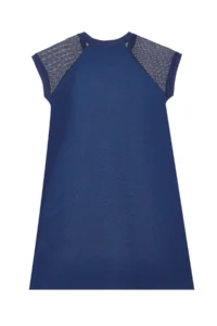 MSHB&G Cat Girl's Navy Blue Sleeve Detailed Glitter Summer Dress - Image 4