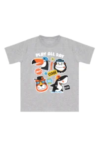 MSHB&G Cool Animals Black Boy's Summer T-shirt Capri Shorts Set - Image 5