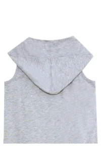 MSHB&G We Rock Gray Melange Hooded Pocket Sleeveless Girls' Dress - Image 7