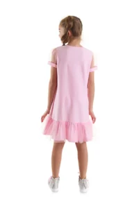 MSHB&G Starry Unicorn Girl's Pink Tulle Frilly Summer Dress - Image 2