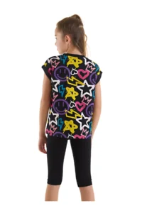 MSHB&G Street Style Girls' Summer T-Shirt Leggings Set - Image 2