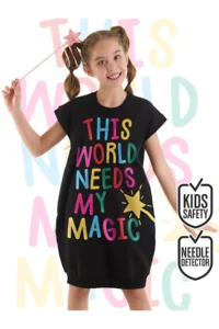 MSHB&G Magical Girl's Black Skirt Elastic Summer Dress