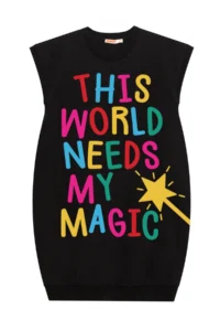 MSHB&G Magical Girl's Black Skirt Elastic Summer Dress - Image 3