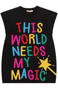 MSHB&G Magical Girl's Black Skirt Elastic Summer Dress - Image 5