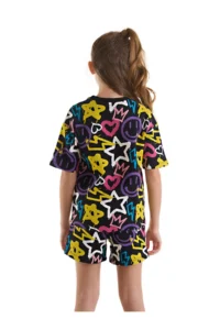 MSHB&G Street Style Girls' Summer T-Shirt Shorts Set - Image 2