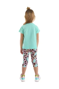 MSHB&G Şimşek Aslan Girls' Summer T-Shirt Leggings Set - Image 2