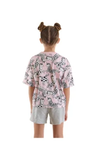 MSHB&G Unicorn Gang Girl's Summer Comfortable T-Shirt Shorts Set - Image 2
