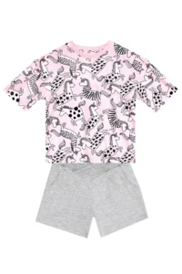 MSHB&G Unicorn Gang Girl's Summer Comfortable T-Shirt Shorts Set - Image 3