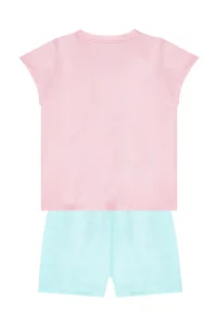 MSHB&G Mermaid Girl's Summer T-shirt Ruffle Shorts Set - Image 4