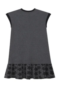 MSHB&G Starry Unicorn Ruffled Girl's Summer Gray Dress - Image 4