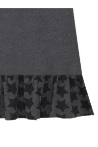 MSHB&G Starry Unicorn Ruffled Girl's Summer Gray Dress - Image 6