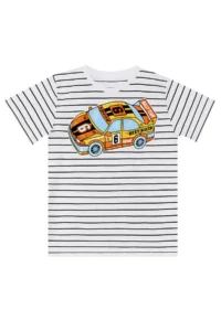MSHB&G Racer Car Striped Boy's Summer T-shirt Shorts Set - Image 5