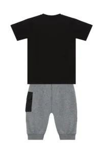 MSHB&G Bicycle Boy's Pocket Detailed Summer T-shirt Capri Shorts Set - Image 4