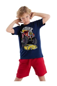 MSHB&G Crusher Car Boy Summer T-shirt Shorts Set