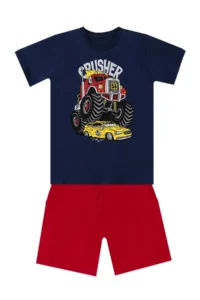 MSHB&G Crusher Car Boy Summer T-shirt Shorts Set - Image 3