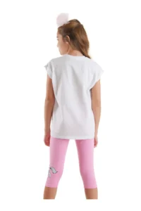 MSHB&G Believe in Magic Girl's Summer T-Shirt Tights Set - Image 2