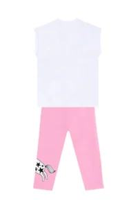 MSHB&G Believe in Magic Girl's Summer T-Shirt Tights Set - Image 4