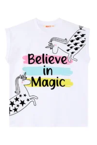 MSHB&G Believe in Magic Girl's Summer T-Shirt Tights Set - Image 5
