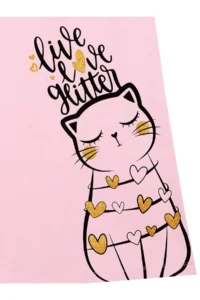MSHB&G Cat Girl Summer Frilled Combed Cotton Pink Girl Dress - Image 5