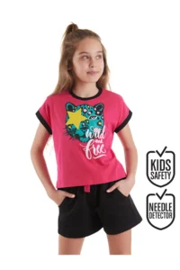 MSHB&G Wild And Free Girls' Summer T-Shirt Shorts Set