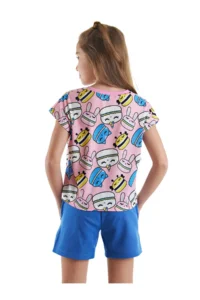 MSHB&G Sweet Cookies Girl's Summer T-shirt Shorts Set - Image 2