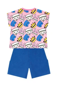 MSHB&G Sweet Cookies Girl's Summer T-shirt Shorts Set - Image 4