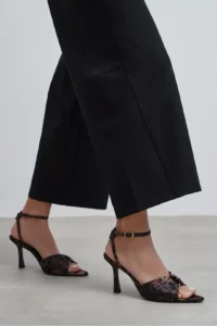 Nisantasi Shoes Raven LEO Satin Ankle Strap Women Thin Heels Shoes - Image 8