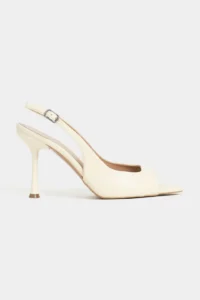 Nisantasi Shoes MAIA BUTTER YELLOW MATTE Pointed toe Front Light Thin Heels Women Shoes