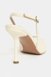 Nisantasi Shoes MAIA BUTTER YELLOW MATTE Pointed toe Front Light Thin Heels Women Shoes - Image 3