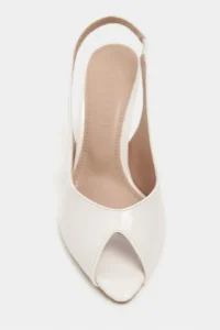 Nisantasi Shoes Betty BEIGE Patent Burnu Light Women Heels Shoes - Image 4