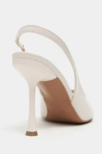 Nisantasi Shoes Betty BEIGE Patent Burnu Light Women Heels Shoes - Image 5