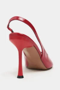 Nisantasi Shoes Betty Red Patent Burnu Light Women Heels Shoes - Image 5