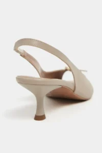 Nisantasi Shoes Rone DARK BEIGE MATTE Pointed toe Front Light with buckle Thin Heels Women Shoes - Image 4