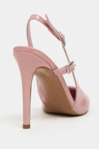 Nisantasi Shoes LADONIA Dusty ROSE Patent Arka Light Hair Clip Detailed Women Heels Shoes - Image 5