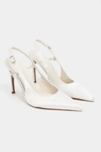 Nisantasi Shoes LADONIA Pearl Satin Arka Light Hair Clip Detailed Women Heels Shoes - Image 5