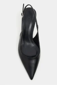 Nisantasi Shoes Megy Black MATTE Open-Back Hair Clip Detailed Pointed toe Women Heels Shoes - Image 4