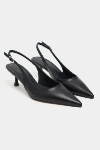 Nisantasi Shoes Megy Black MATTE Open-Back Hair Clip Detailed Pointed toe Women Heels Shoes - Image 6