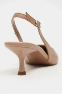 Nisantasi Shoes Megy Nude MATTE Open-Back Hair Clip Detailed Pointed toe Women Heels Shoes - Image 5