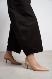 Nisantasi Shoes Megy Nude MATTE Open-Back Hair Clip Detailed Pointed toe Women Heels Shoes - Image 7