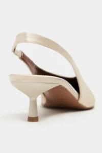 Nisantasi Shoes WILSON butter Satin Diver Material Open-Back Women Heels Shoes - Image 5