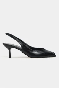 Nisantasi Shoes Aden Black RUSTIC Patterned Front Light Pointed toe Women Heels Shoes