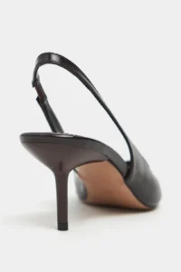 Nisantasi Shoes Aden Brown RUSTIC Patterned Front Light Pointed toe Women Heels Shoes - Image 5