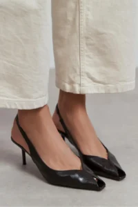 Nisantasi Shoes Aden Brown RUSTIC Patterned Front Light Pointed toe Women Heels Shoes - Image 8