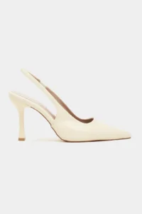 Nisantasi Shoes Elara BUTTER YELLOW MATTE Slingback V Vamp Line Pointed toe Women Heels Shoes