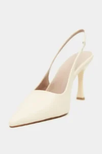 Nisantasi Shoes Elara BUTTER YELLOW MATTE Slingback V Vamp Line Pointed toe Women Heels Shoes - Image 3