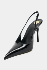 Nisantasi Shoes GLORIA Black Patent Belt Detailed Pointed toe Women Heels Shoes - Image 4